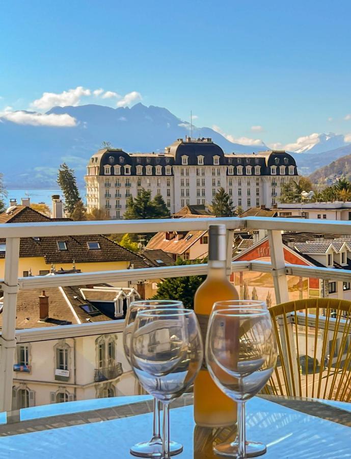 Penthouse Vue Incroyable Lac Et Montagnes Анси Экстерьер фото